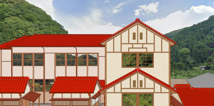 宇和川中学校裏側